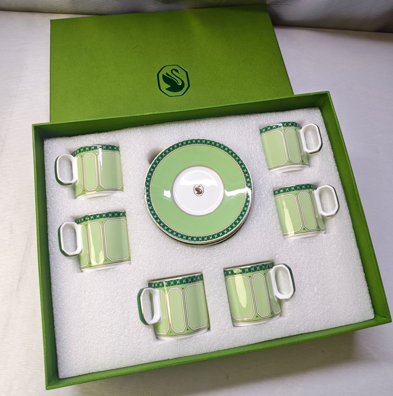 Swarovski Turkish coffee set of six cups with saucers available with many colors - Image 5 of 18